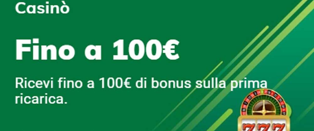 Sisal bonus casino fino a 100€
